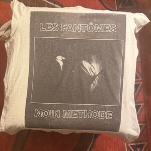 All Saints White and Black Graphic Tee. Vintage